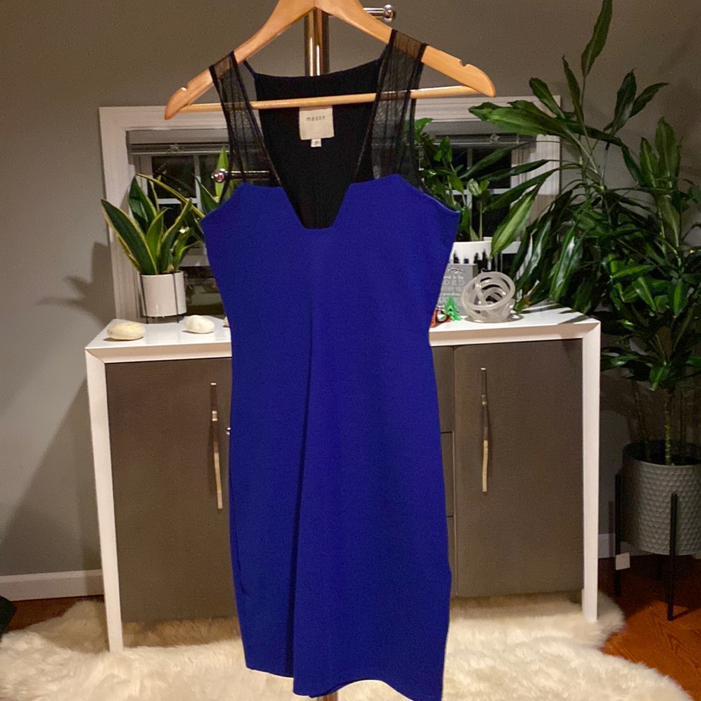 Mason Fitted Royal Blue Dress Size 0p